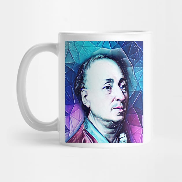 Denis Diderot Snowy Portrait | Denis Diderot Artwork 13 by JustLit